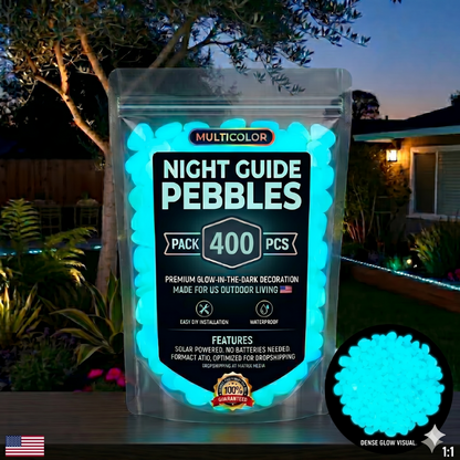 💥LAST DAY SALE 50%OFF💥🌈Glow-in-the-Dark Garden Stones – Colorful Luminous Pebbles for Outdoor Decor