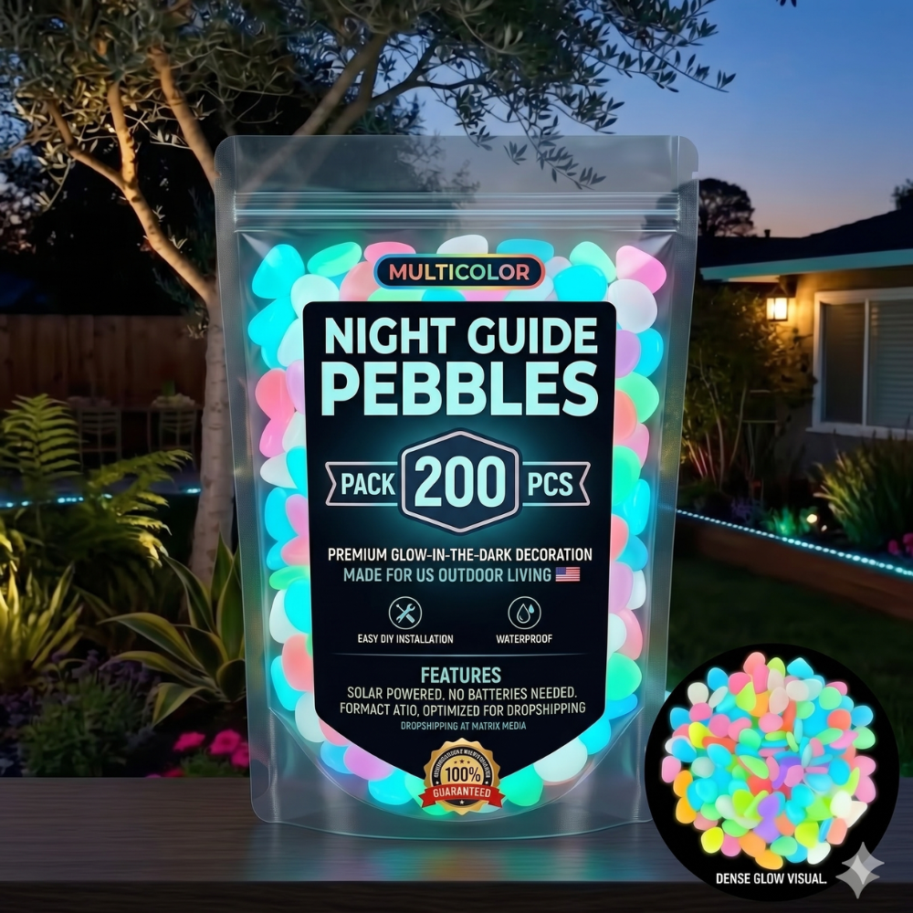 💥LAST DAY SALE 50%OFF💥🌈Glow-in-the-Dark Garden Stones – Colorful Luminous Pebbles for Outdoor Decor