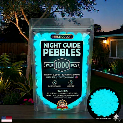 💥LAST DAY SALE 50%OFF💥🌈Glow-in-the-Dark Garden Stones – Colorful Luminous Pebbles for Outdoor Decor