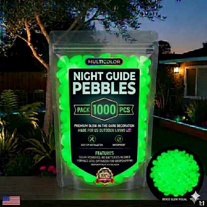 💥LAST DAY SALE 50%OFF💥🌈Glow-in-the-Dark Garden Stones – Colorful Luminous Pebbles for Outdoor Decor