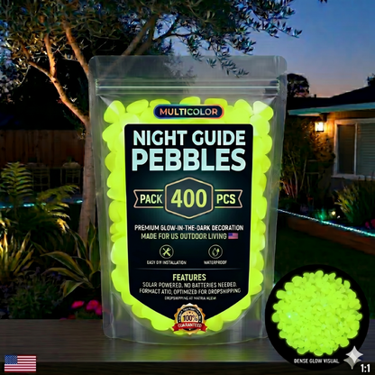 💥LAST DAY SALE 50%OFF💥🌈Glow-in-the-Dark Garden Stones – Colorful Luminous Pebbles for Outdoor Decor