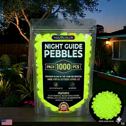 💥LAST DAY SALE 50%OFF💥🌈Glow-in-the-Dark Garden Stones – Colorful Luminous Pebbles for Outdoor Decor