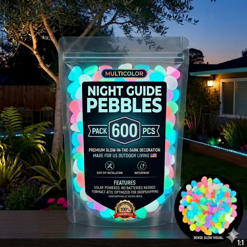 💥LAST DAY SALE 50%OFF💥🌈Glow-in-the-Dark Garden Stones – Colorful Luminous Pebbles for Outdoor Decor