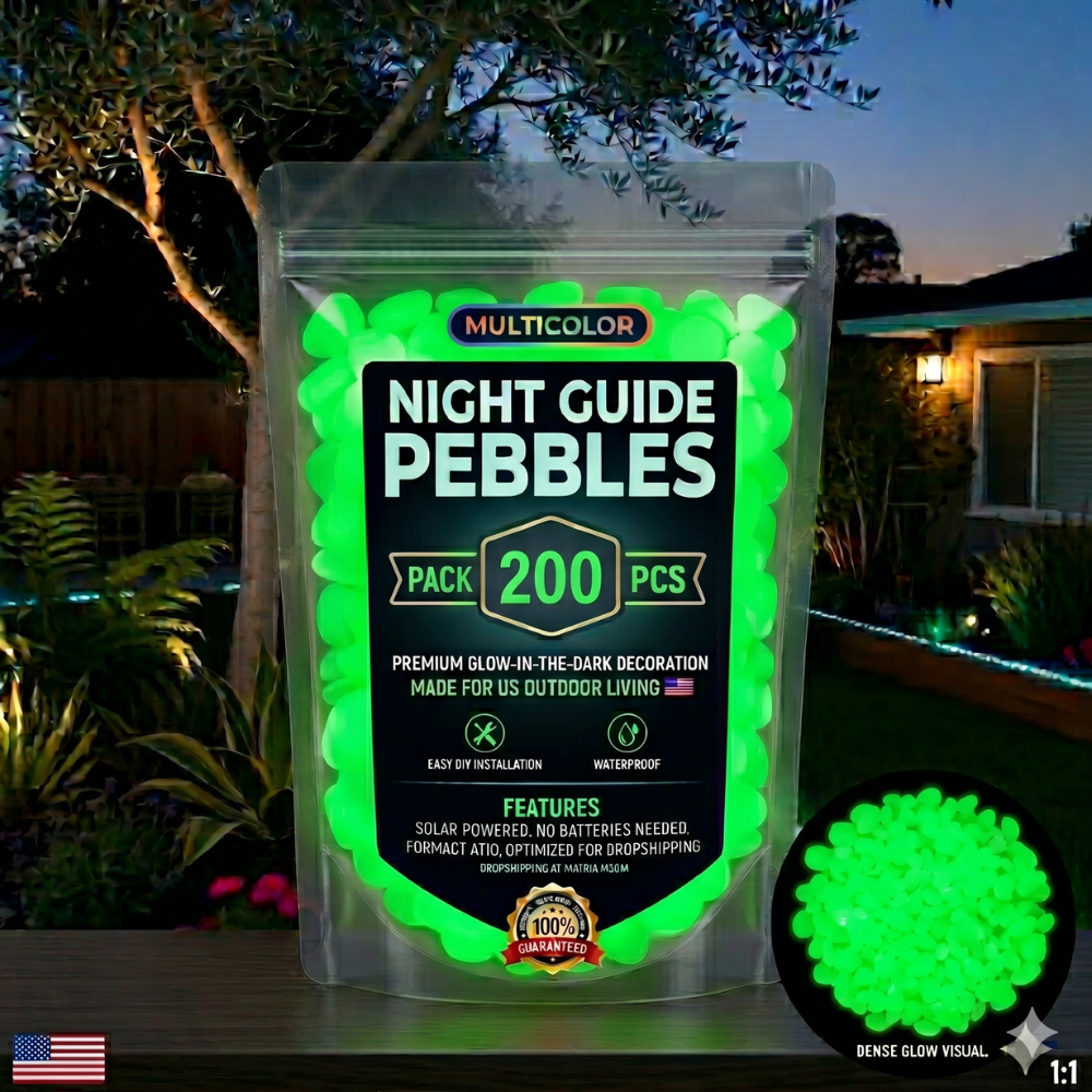 💥LAST DAY SALE 50%OFF💥🌈Glow-in-the-Dark Garden Stones – Colorful Luminous Pebbles for Outdoor Decor