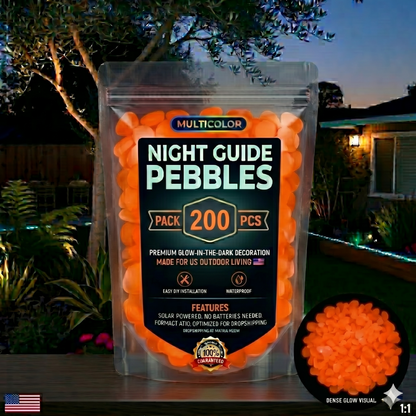 💥LAST DAY SALE 50%OFF💥🌈Glow-in-the-Dark Garden Stones – Colorful Luminous Pebbles for Outdoor Decor