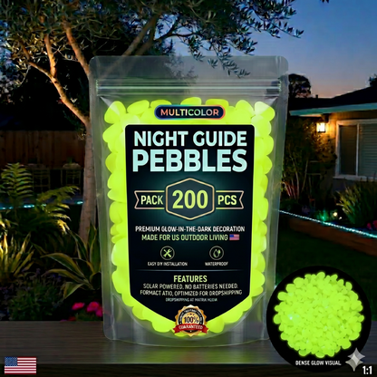 💥LAST DAY SALE 50%OFF💥🌈Glow-in-the-Dark Garden Stones – Colorful Luminous Pebbles for Outdoor Decor