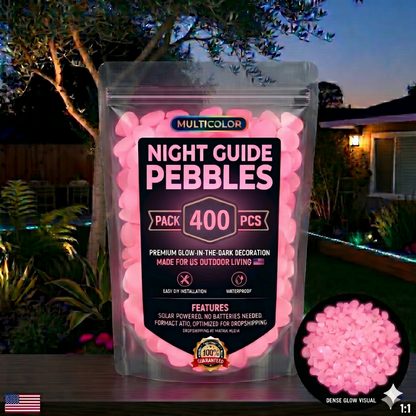 💥LAST DAY SALE 50%OFF💥🌈Glow-in-the-Dark Garden Stones – Colorful Luminous Pebbles for Outdoor Decor
