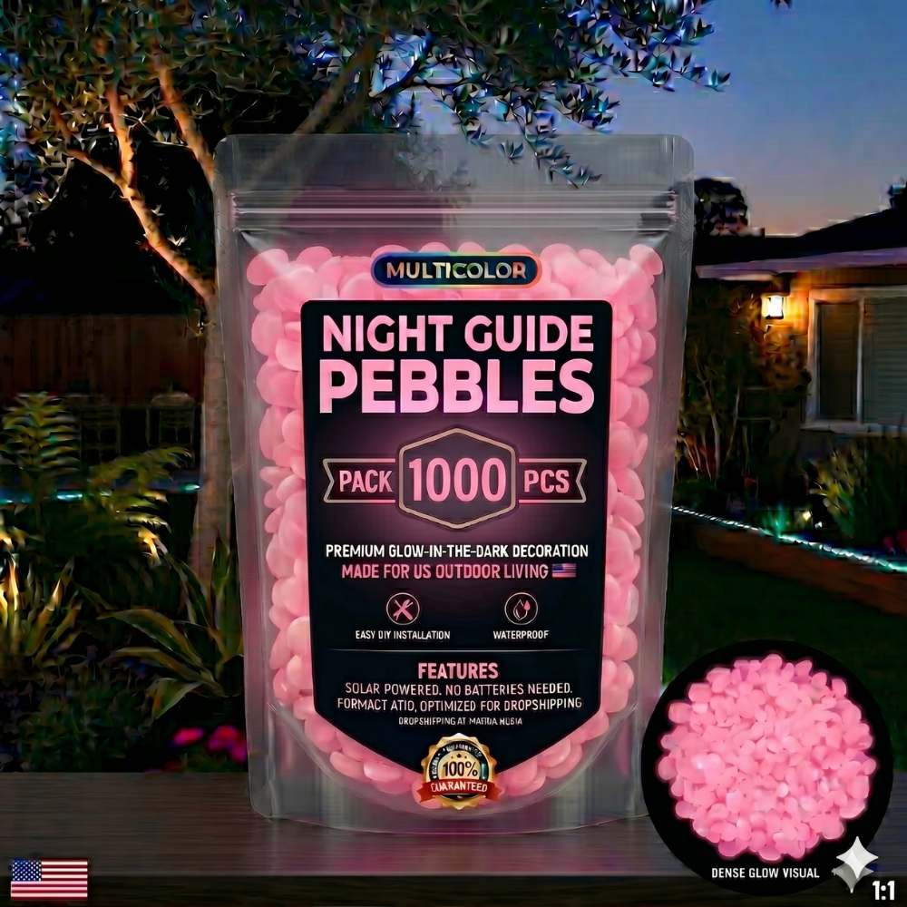 💥LAST DAY SALE 50%OFF💥🌈Glow-in-the-Dark Garden Stones – Colorful Luminous Pebbles for Outdoor Decor